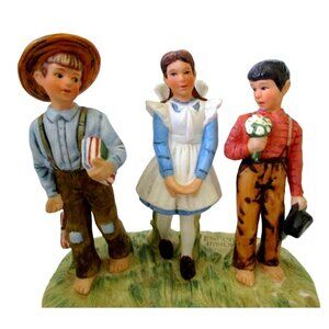 Vintage Norman Rockwell Young Man's Fancy Figurine Gorham Bone China Collectible